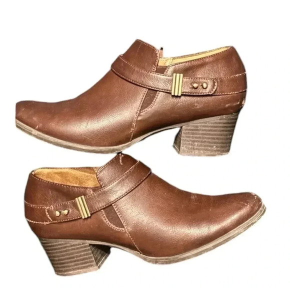 Natural soul boots size 10 brown leather - Picture 1 of 6